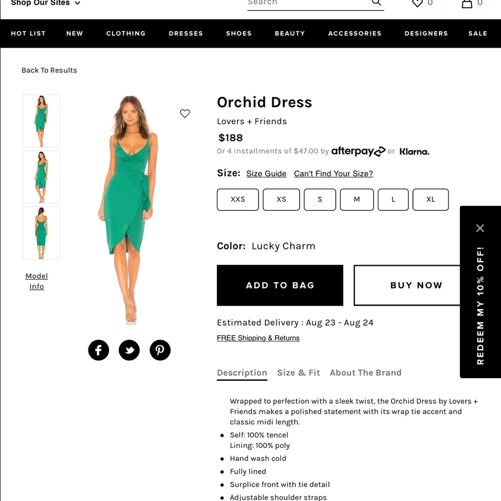 NWOT lovers and friends orchid dress XXS